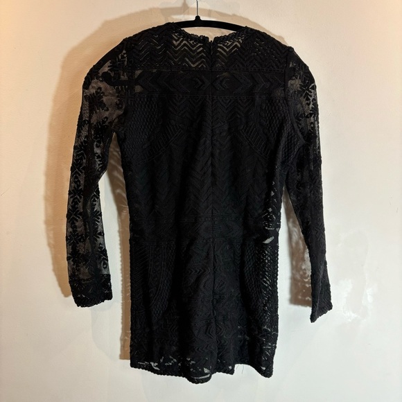 ISABEL MARANT FOR H&M Sz S (estimated) Lace No Lining Long Sleeve Mini Dress Top - Picture 7 of 8
